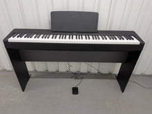 Load image into Gallery viewer, Yamaha P145 Digital Piano and full wooden stand, Black  stock #26129
