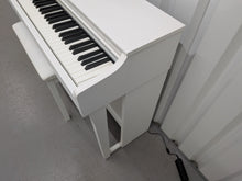 Load image into Gallery viewer, Yamaha Clavinova CLP-625 digital piano and stool in satin white stock #26133
