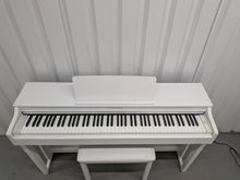 Load image into Gallery viewer, Yamaha Clavinova CLP-625 digital piano and stool in satin white stock #26133
