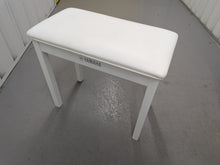Load image into Gallery viewer, Yamaha Clavinova CLP-625 digital piano and stool in satin white stock #26133

