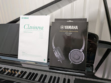 Load image into Gallery viewer, Yamaha Clavinova CLP-465GP in polished glossy black + stool. stock number 26134
