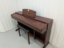 Load image into Gallery viewer, Yamaha Clavinova CLP-320 Digital Piano and stool in mahogany, stock no 26131
