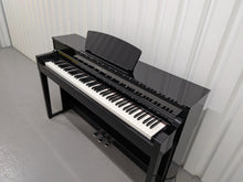 Load image into Gallery viewer, Yamaha Clavinova CLP-535 CLP-535PE Digital Piano in gloss black stock # 26151
