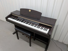 Load image into Gallery viewer, Yamaha Clavinova CLP-120 Digital Piano and stool in dark rosewood stock #26154

