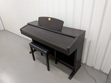 Load image into Gallery viewer, Yamaha Clavinova CLP-120 Digital Piano and stool in dark rosewood stock #26154
