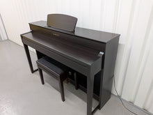 Load image into Gallery viewer, Yamaha Clavinova CLP-535 and matching stool in dark rosewood  stock #26156
