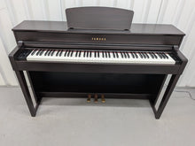 Load image into Gallery viewer, Yamaha Clavinova CLP-535 and matching stool in dark rosewood  stock #26156
