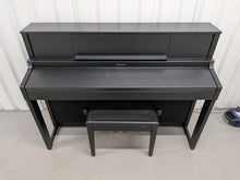 Load image into Gallery viewer, Roland LX-7 Luxury Digital Piano and stool in satin black finish Stock nr 26153
