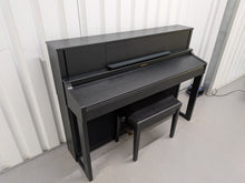 Load image into Gallery viewer, Roland LX-7 Luxury Digital Piano and stool in satin black finish Stock nr 26153
