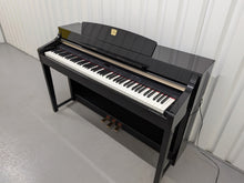 Load image into Gallery viewer, YAMAHA CLAVINOVA CLP-370PE DIGITAL PIANO IN GLOSSY BLACK stock nr 26159
