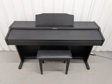 Load image into Gallery viewer, Roland RP501R digital piano and stool in satin black finish stock number 26163
