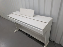 Load image into Gallery viewer, Yamaha Arius YDP-144 digital piano in satin white finish stock #26168
