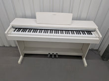 Load image into Gallery viewer, Yamaha Arius YDP-144 digital piano in satin white finish stock #26168
