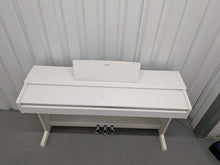 Load image into Gallery viewer, Yamaha Arius YDP-144 digital piano in satin white finish stock #26168
