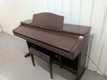 Load image into Gallery viewer, TECHNICS SX-PX665 DIGITAL PIANO IN MAHOGANY + matching stool  stock number 26172
