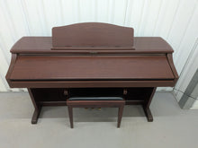 Load image into Gallery viewer, TECHNICS SX-PX665 DIGITAL PIANO IN MAHOGANY + matching stool  stock number 26172

