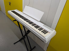 Load image into Gallery viewer, Yamaha P-105 digital portable piano in white + stand + pedal stock #26166
