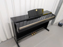 Load image into Gallery viewer, Yamaha Clavinova CLP-220PE Digital Piano in glossy black stock # 26176
