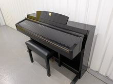 Load image into Gallery viewer, Yamaha Clavinova CLP-230PE piano +stool polished ebony glossy black stock # 26171

