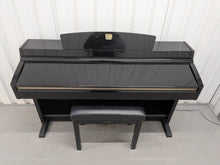 Load image into Gallery viewer, Yamaha Clavinova CLP-230PE piano +stool polished ebony glossy black stock # 26171
