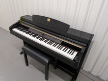 Load image into Gallery viewer, Yamaha Clavinova CLP-230PE piano +stool polished ebony glossy black stock # 26171
