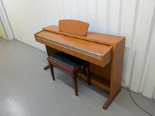Load image into Gallery viewer, Yamaha Clavinova CLP-220 digital piano and stool in cherry wood finish stock number 26152

