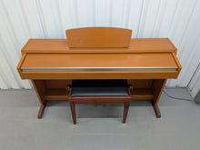 Load image into Gallery viewer, Yamaha Clavinova CLP-220 digital piano and stool in cherry wood finish stock number 26152
