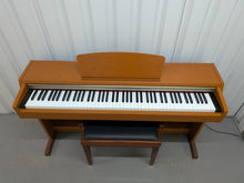Load image into Gallery viewer, Yamaha Clavinova CLP-220 digital piano and stool in cherry wood finish stock number 26152
