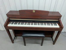 Load image into Gallery viewer, YAMAHA CLAVINOVA CLP-370M DIGITAL PIANO + STOOL IN MAHOGANY stock nr 26181
