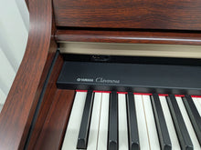 Load image into Gallery viewer, YAMAHA CLAVINOVA CLP-370M DIGITAL PIANO + STOOL IN MAHOGANY stock nr 26181
