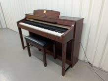 Load image into Gallery viewer, YAMAHA CLAVINOVA CLP-370M DIGITAL PIANO + STOOL IN MAHOGANY stock nr 26181
