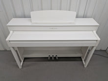 Load image into Gallery viewer, Yamaha Clavinova CLP-575 CLP-575WH in satin white finish stock #26185
