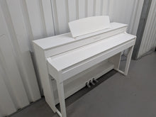 Load image into Gallery viewer, Yamaha Clavinova CLP-575 CLP-575WH in satin white finish stock #26185
