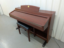 Load image into Gallery viewer, Yamaha Clavinova CLP-240 Digital Piano and stool mahogany finish stock nr 26189
