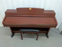 Load image into Gallery viewer, Yamaha Clavinova CLP-240 Digital Piano and stool mahogany finish stock nr 26189
