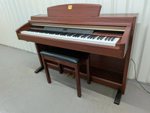 Load image into Gallery viewer, Yamaha Clavinova CLP-240 Digital Piano and stool mahogany finish stock nr 26189
