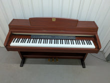 Load image into Gallery viewer, Yamaha Clavinova CLP-240 Digital Piano and stool mahogany finish stock nr 26189

