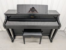 Load image into Gallery viewer, Roland HP507 digital piano and stool in polished ebony finish stock number 26194
