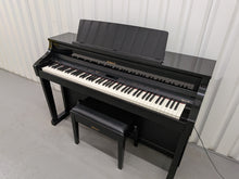 Load image into Gallery viewer, Roland HP507 digital piano and stool in polished ebony finish stock number 26194
