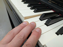 Load image into Gallery viewer, Roland HP507 digital piano and stool in polished ebony finish stock number 26194
