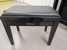 Load image into Gallery viewer, Roland HP507 digital piano and stool in polished ebony finish stock number 26194
