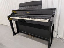 Load image into Gallery viewer, Roland HP507 digital piano and stool in polished ebony finish stock number 26194
