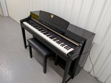 Load image into Gallery viewer, YAMAHA CLAVINOVA CLP-370PE DIGITAL PIANO + STOOL IN GLOSSY BLACK stock nr 26193
