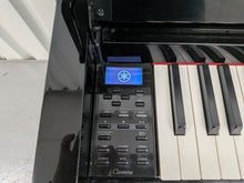 Load image into Gallery viewer, Yamaha Clavinova CLP-585 digital piano and stool in glossy black  stock #26208
