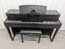 Load image into Gallery viewer, Yamaha Clavinova CLP-470 digital piano polished ebony glossy black stock #26225
