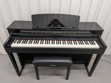 Load image into Gallery viewer, Yamaha Clavinova CLP-470 digital piano polished ebony glossy black stock #26225
