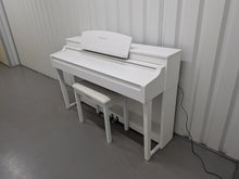 Load image into Gallery viewer, Yamaha Clavinova CSP-150 Digital Piano and stool in satin white stock nr 26207
