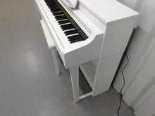 Load image into Gallery viewer, Yamaha Clavinova CSP-150 Digital Piano and stool in satin white stock nr 26207
