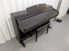 Load image into Gallery viewer, Yamaha Clavinova CLP-240 Digital Piano and stool in dark rosewood stock nr 26236
