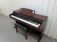 Load image into Gallery viewer, Yamaha Clavinova CLP-860 Digital Piano and stool in mahogany stock # 26231
